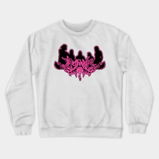 Pink Neon Sign Metalocalypse Logo Crewneck Sweatshirt